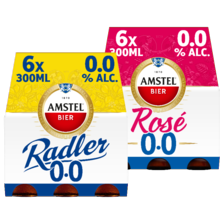 Amstel radler 0.0% of rosé 0.0%